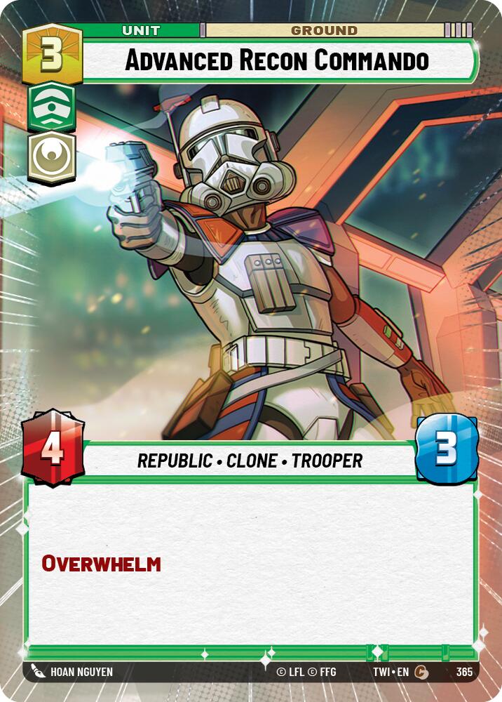 Advanced Recon Commando (Hyperspace) (365) [Twilight of the Republic] | Cards and Coasters CA