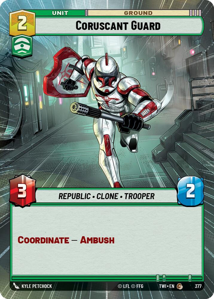 Coruscant Guard (377) (Hyperspace) (377) [Twilight of the Republic] | Cards and Coasters CA