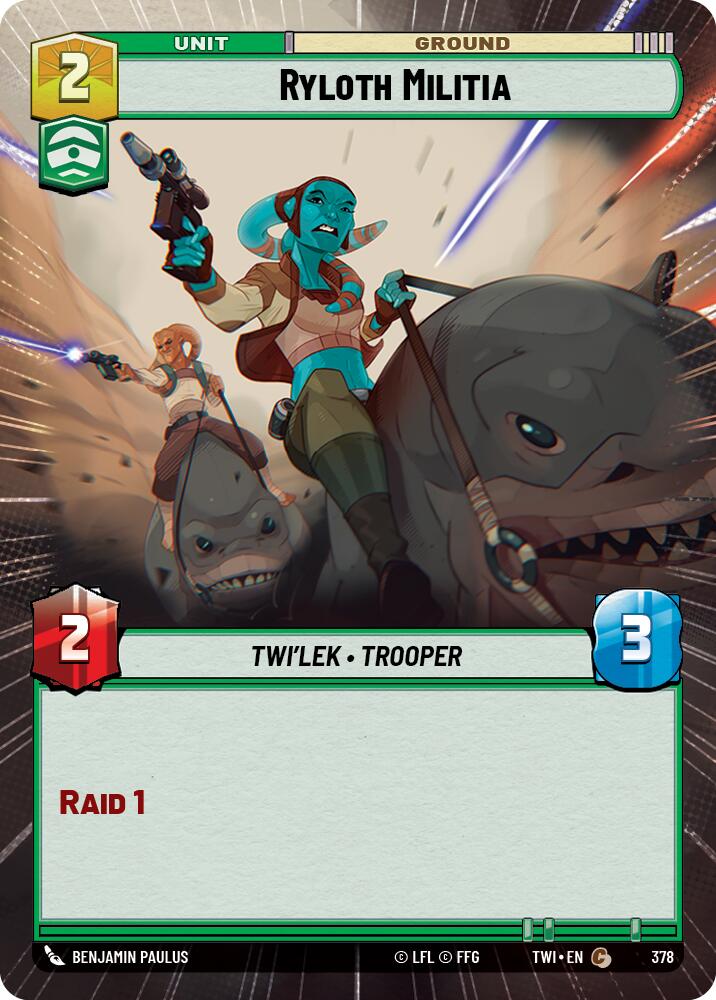 Ryloth Militia (378) (Hyperspace) (378) [Twilight of the Republic] | Cards and Coasters CA