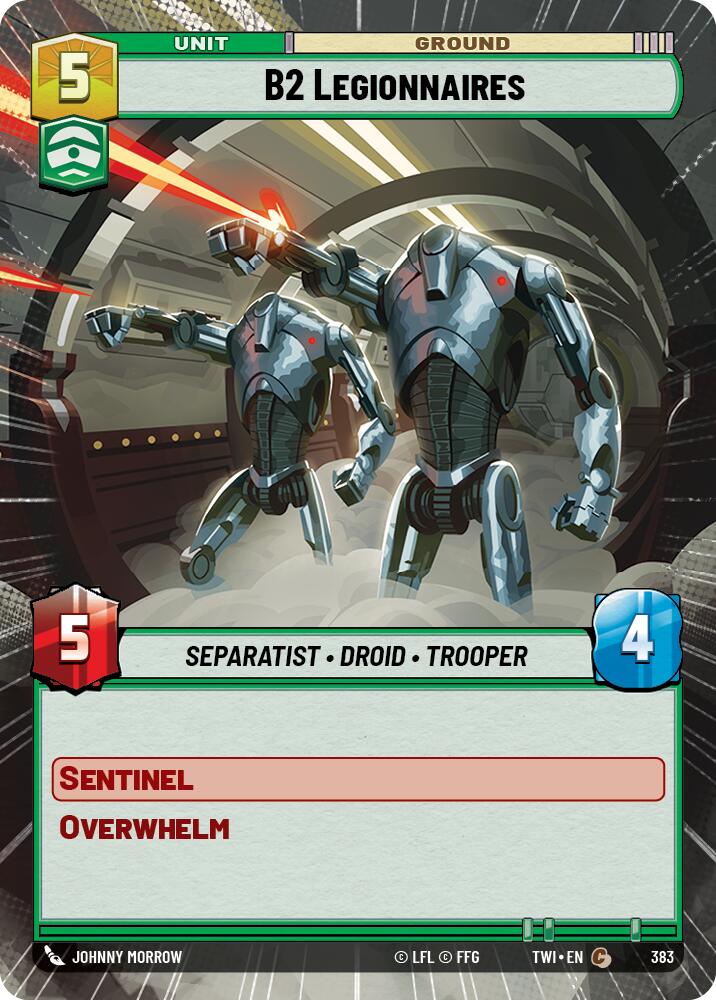 B2 Legionnaires (383) (Hyperspace) (383) [Twilight of the Republic] | Cards and Coasters CA