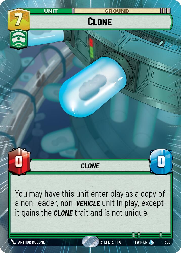 Clone (386) (Hyperspace) (386) [Twilight of the Republic] | Cards and Coasters CA