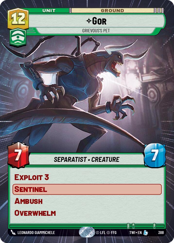 Gor - Grievous's Pet (388) (Hyperspace) (388) [Twilight of the Republic] | Cards and Coasters CA