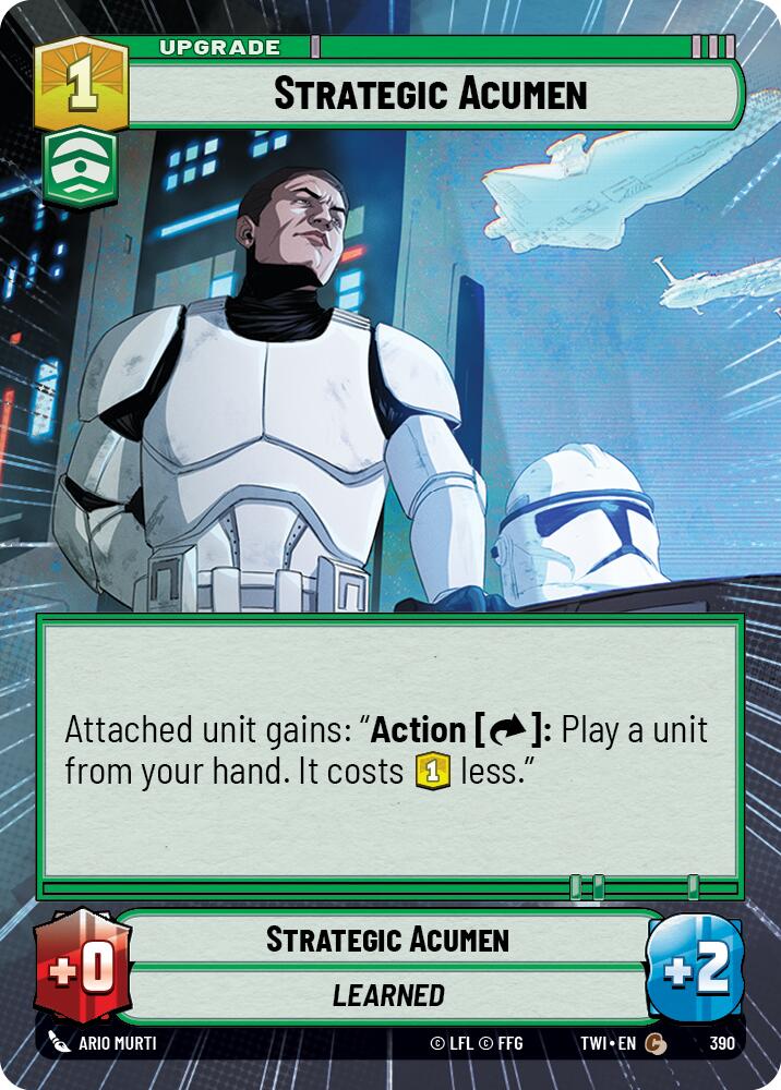 Strategic Acumen (390) (Hyperspace) (390) [Twilight of the Republic] | Cards and Coasters CA