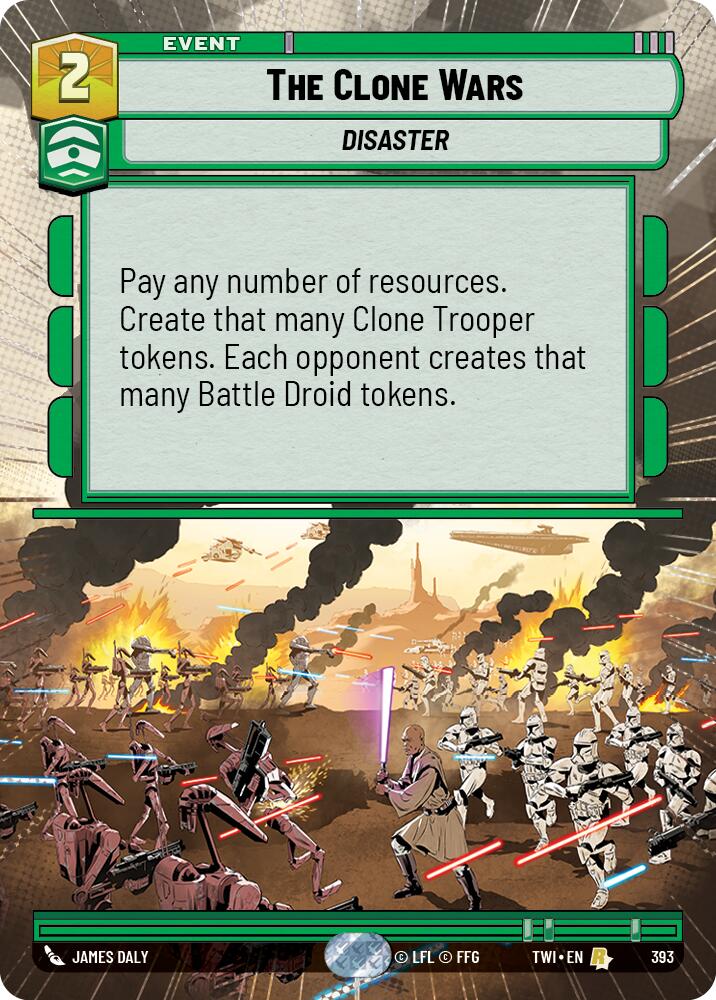 The Clone Wars (393) (Hyperspace) (393) [Twilight of the Republic] | Cards and Coasters CA
