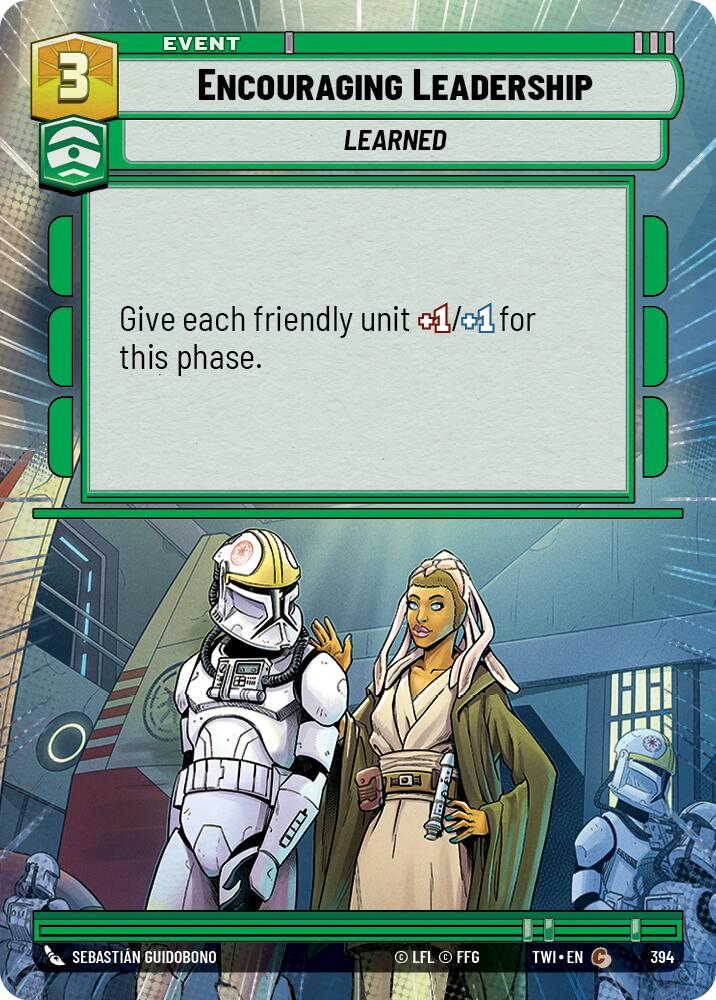 Encouraging Leadership (394) (Hyperspace) (394) [Twilight of the Republic] | Cards and Coasters CA