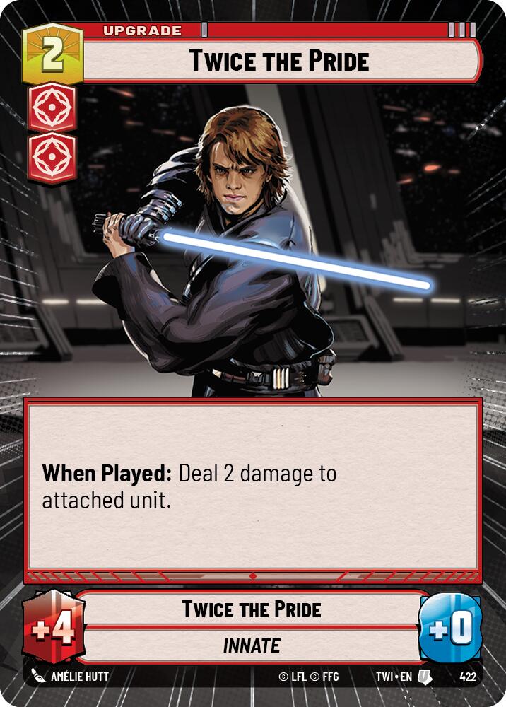 Twice the Pride (422) (Hyperspace) (422) [Twilight of the Republic] | Cards and Coasters CA