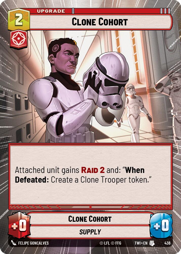 Clone Cohort (436) (Hyperspace) (436) [Twilight of the Republic] | Cards and Coasters CA