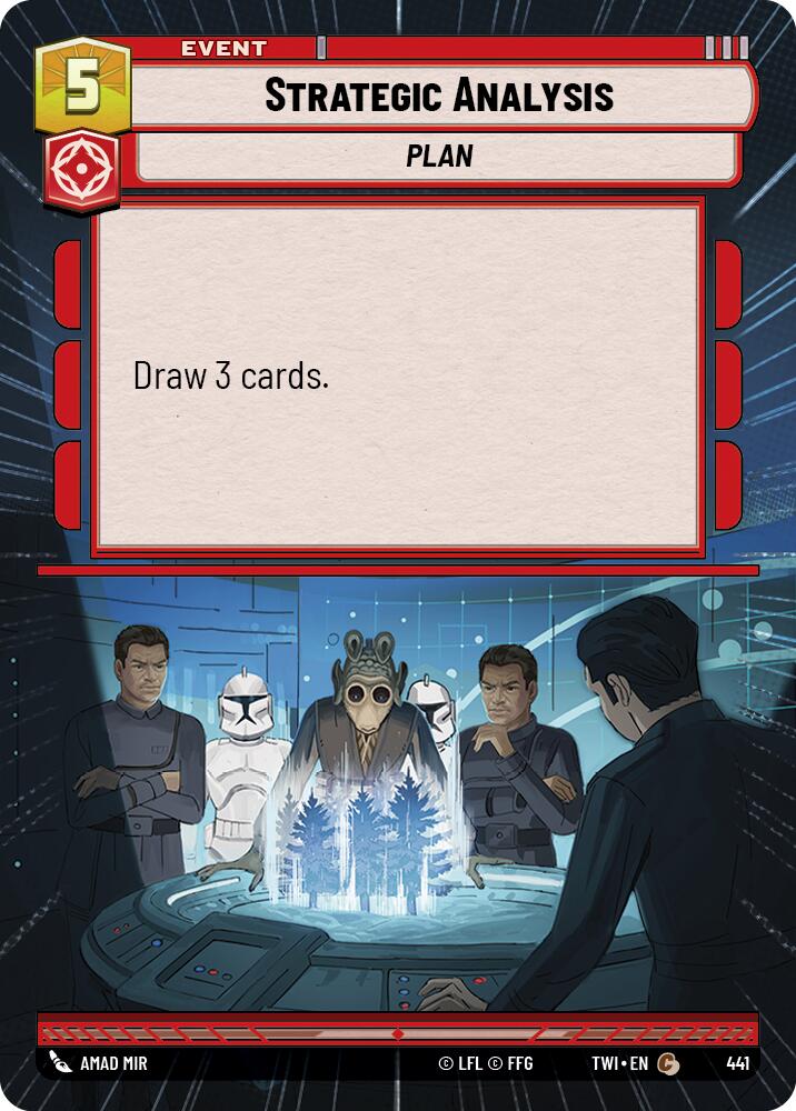Strategic Analysis (441) (Hyperspace) (441) [Twilight of the Republic] | Cards and Coasters CA
