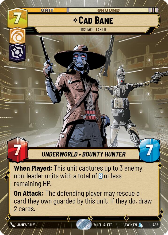 Cad Bane - Hostage Taker (452) (Hyperspace) (452) [Twilight of the Republic] | Cards and Coasters CA