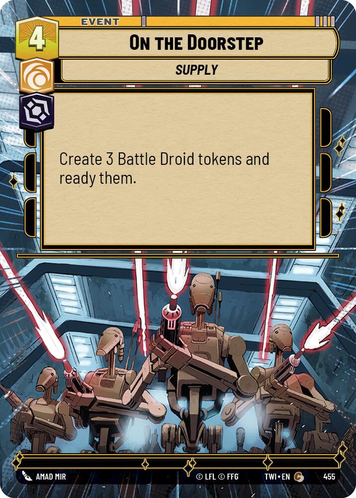 On the Doorstep (455) (Hyperspace) (455) [Twilight of the Republic] | Cards and Coasters CA
