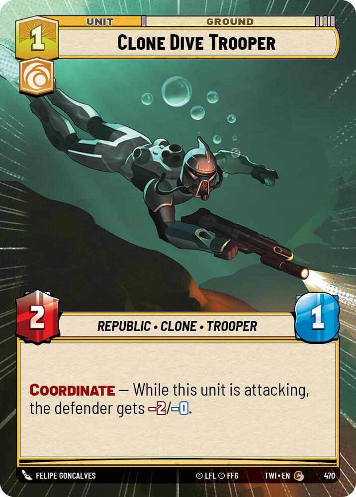 Clone Dive Trooper (470) (Hyperspace) (470) [Twilight of the Republic] | Cards and Coasters CA