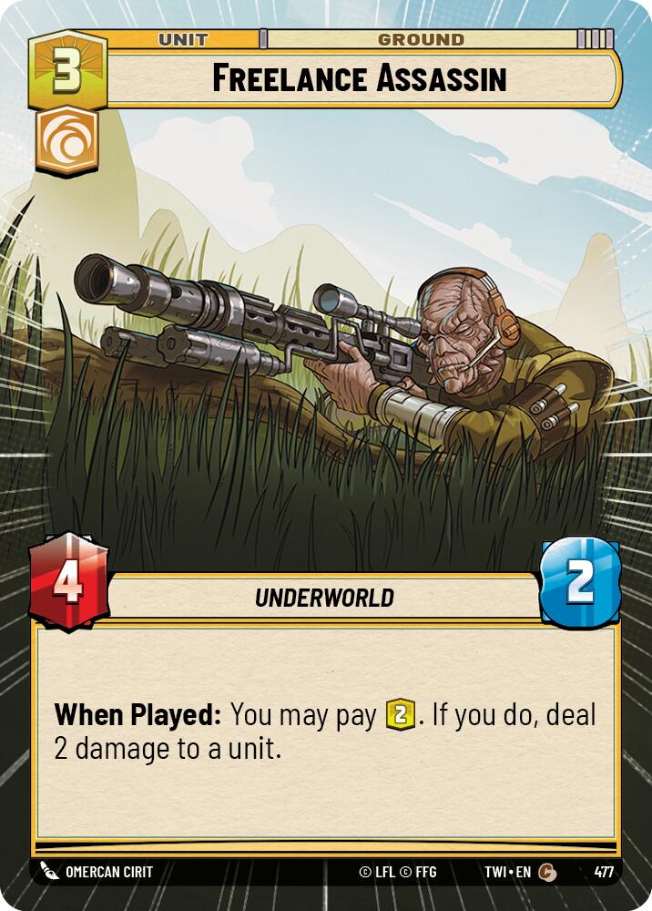 Freelance Assassin (477) (Hyperspace) (477) [Twilight of the Republic] | Cards and Coasters CA