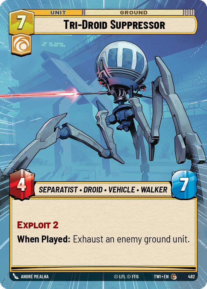 Tri-Droid Suppressor (482) (Hyperspace) (482) [Twilight of the Republic] | Cards and Coasters CA