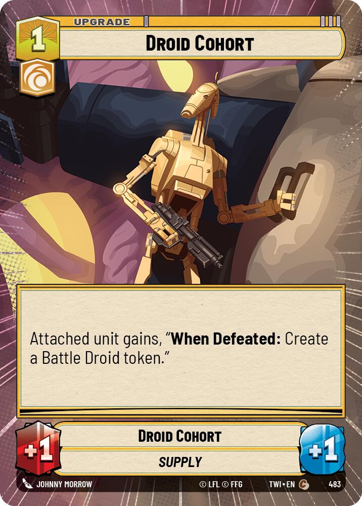 Droid Cohort (483) (Hyperspace) (483) [Twilight of the Republic] | Cards and Coasters CA