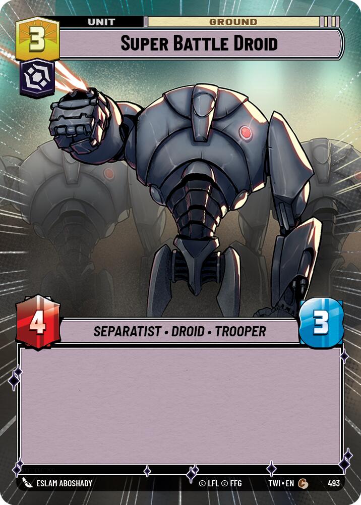 Super Battle Droid (493) (Hyperspace) (493) [Twilight of the Republic] | Cards and Coasters CA