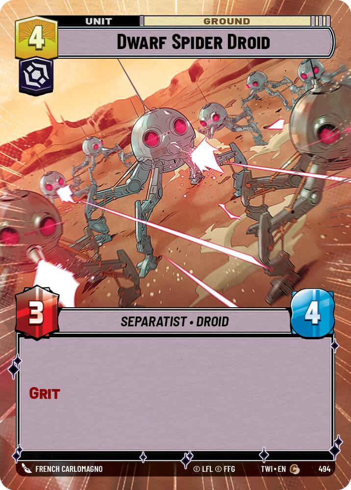 Dwarf Spider Droid (494) (Hyperspace) (494) [Twilight of the Republic] | Cards and Coasters CA