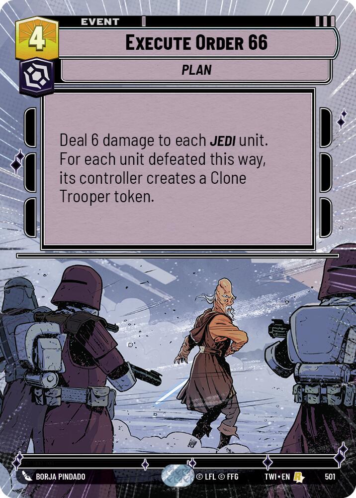 Execute Order 66 (501) (Hyperspace) (501) [Twilight of the Republic] | Cards and Coasters CA