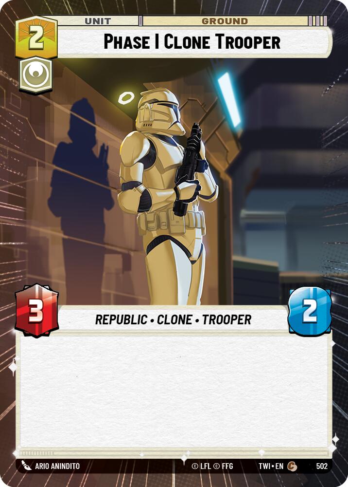 Phase I Clone Trooper (502) (Hyperspace) (502) [Twilight of the Republic] | Cards and Coasters CA
