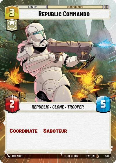 Republic Commando (504) (Hyperspace) (504) [Twilight of the Republic] | Cards and Coasters CA