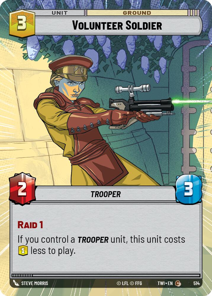 Volunteer Soldier (514) (Hyperspace) (514) [Twilight of the Republic] | Cards and Coasters CA