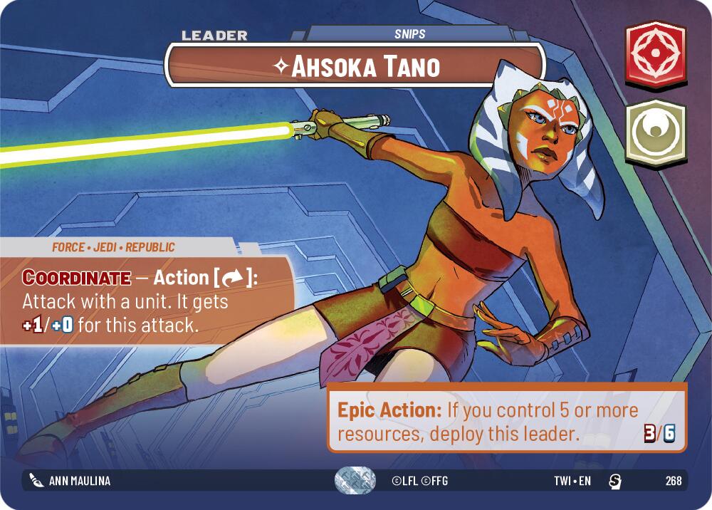 Ahsoka Tano - Snips (Showcase) (268) [Twilight of the Republic] | Cards and Coasters CA