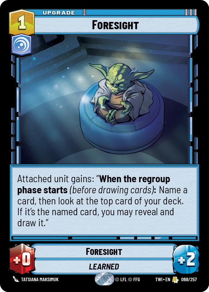 Foresight (068/257) (068/257) [Twilight of the Republic] | Cards and Coasters CA