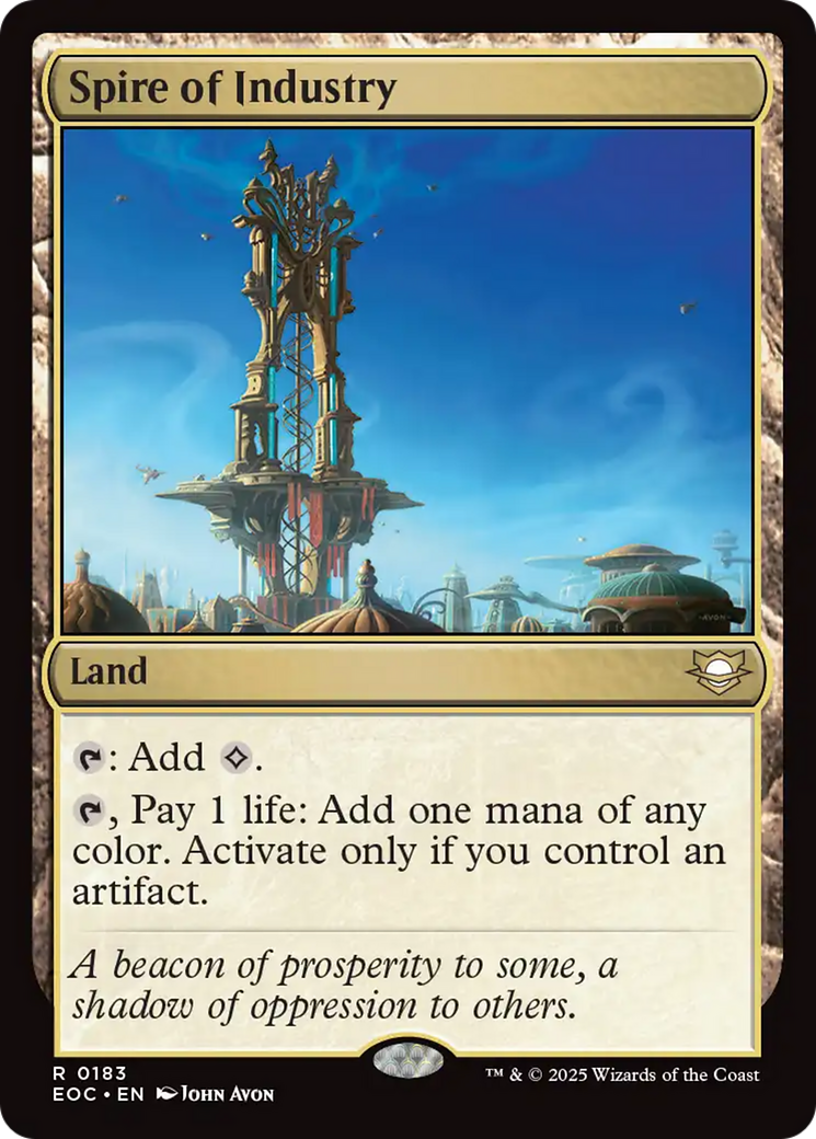 Spire of Industry [Edge of Eternities Commander] | Cards and Coasters CA