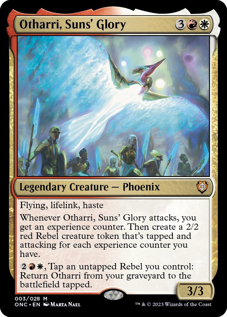 Otharri, Suns' Glory [Phyrexia: All Will Be One Commander] | Cards and Coasters CA