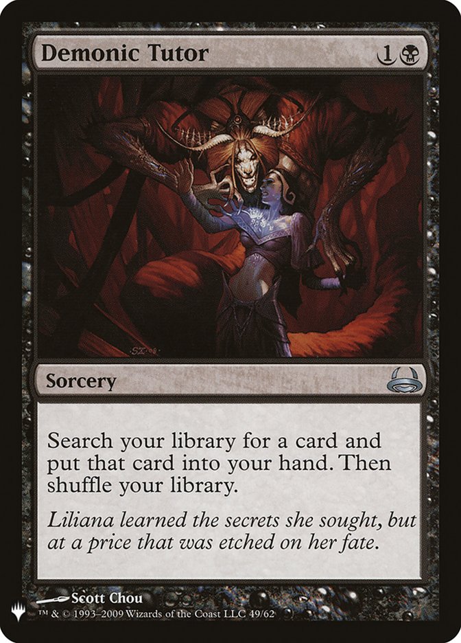 Demonic Tutor [Mystery Booster] | Cards and Coasters CA
