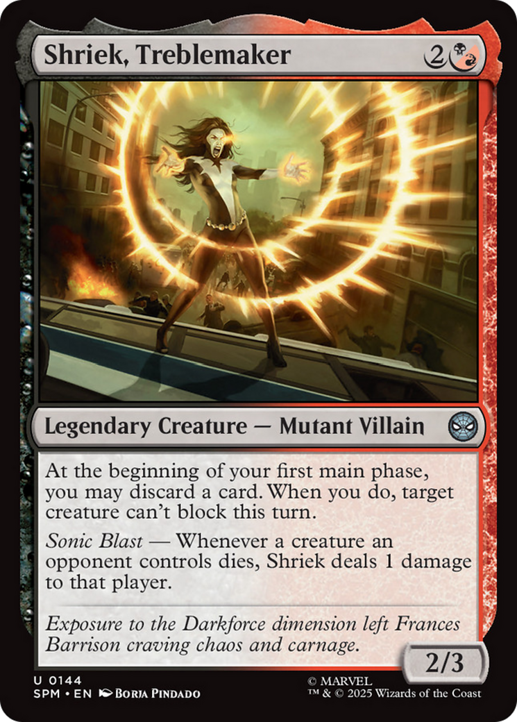 Shriek, Treblemaker [Marvel's Spider-Man] | Cards and Coasters CA