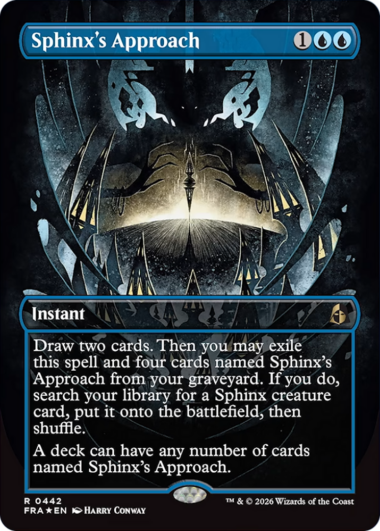 Sphinx's Approach (Borderless) [Reality Fracture] | Cards and Coasters CA