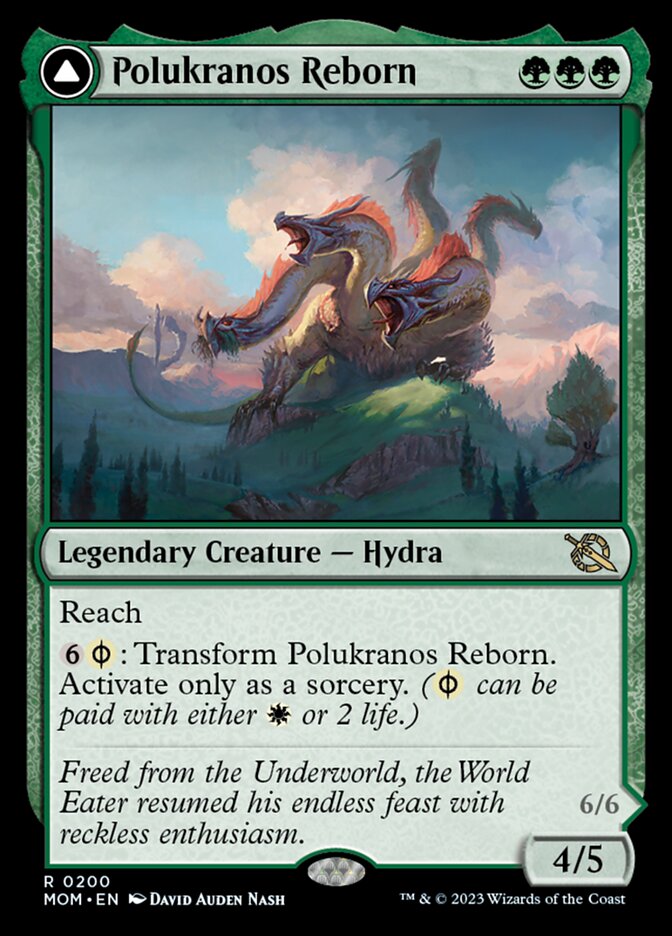 Polukranos Reborn // Polukranos, Engine of Ruin [March of the Machine] | Cards and Coasters CA