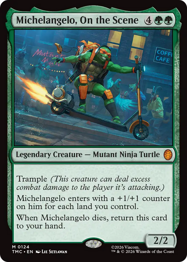 Michelangelo, On the Scene [Teenage Mutant Ninja Turtles Commander] | Cards and Coasters CA