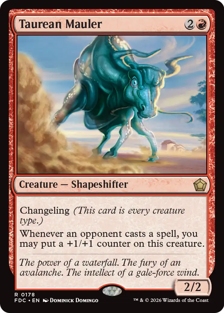 Taurean Mauler [Foundations Commander] | Cards and Coasters CA