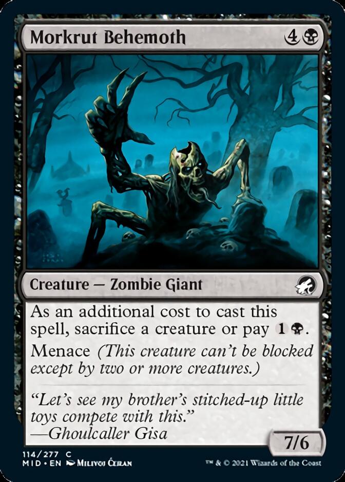 Morkrut Behemoth [Innistrad: Midnight Hunt] | Cards and Coasters CA