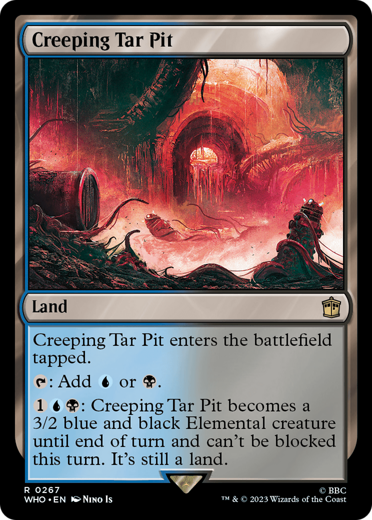 Creeping Tar Pit [Doctor Who] | Cards and Coasters CA