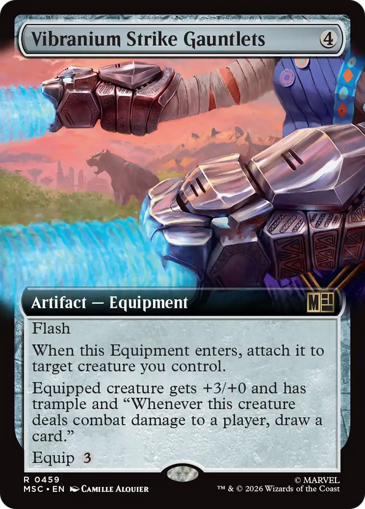 Vibranium Strike Gauntlets (Extended Art) [Marvel Super Heroes Commander] | Cards and Coasters CA