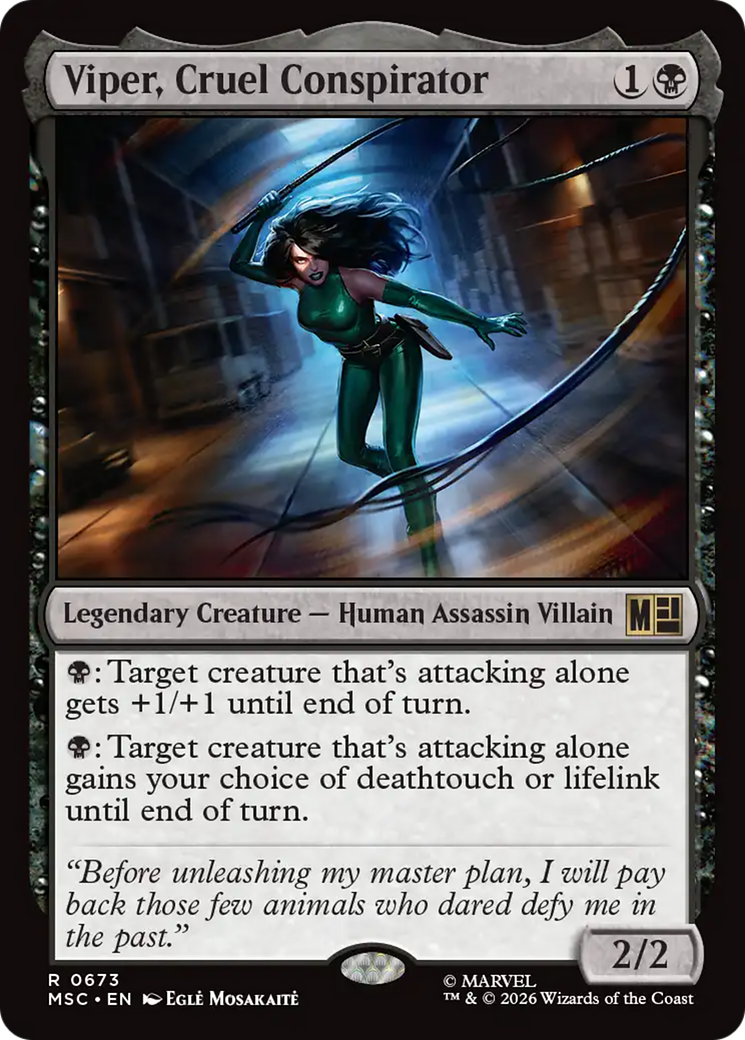 Viper, Cruel Conspirator [Marvel Super Heroes Commander] | Cards and Coasters CA
