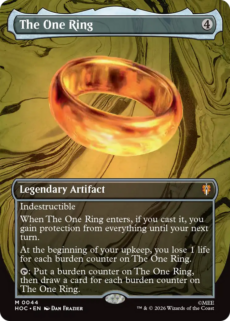 The One Ring (Borderless) [The Hobbit] | Cards and Coasters CA