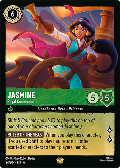 Jasmine - Royal Commodore (84/204) [Azurite Sea] | Cards and Coasters CA