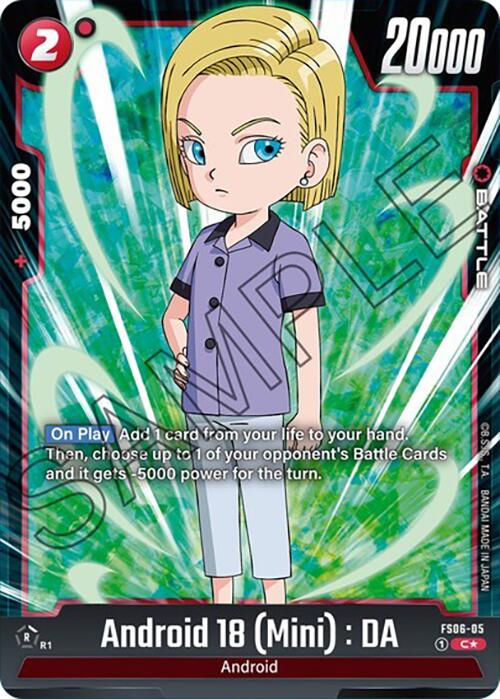 Android 18 (Mini) : DA (Bonus Pack Alternate Art) [Starter Deck: Son Goku (Mini)] | Cards and Coasters CA
