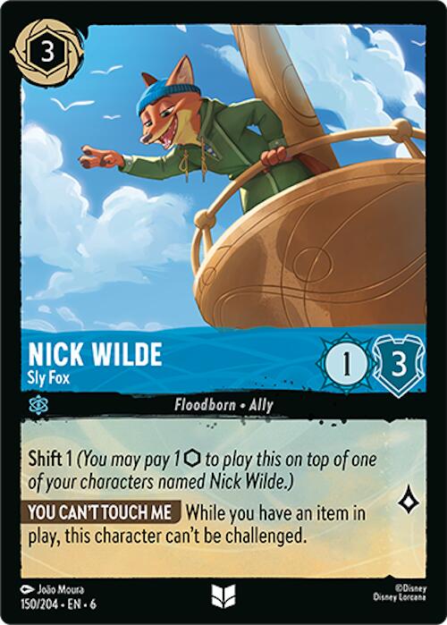 Nick Wilde - Sly Fox (150/204) [Azurite Sea] | Cards and Coasters CA