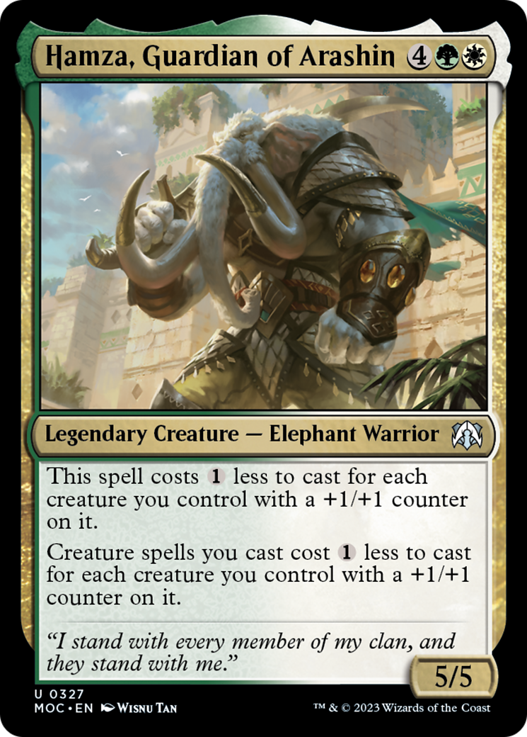 Hamza, Guardian of Arashin [March of the Machine Commander] | Cards and Coasters CA