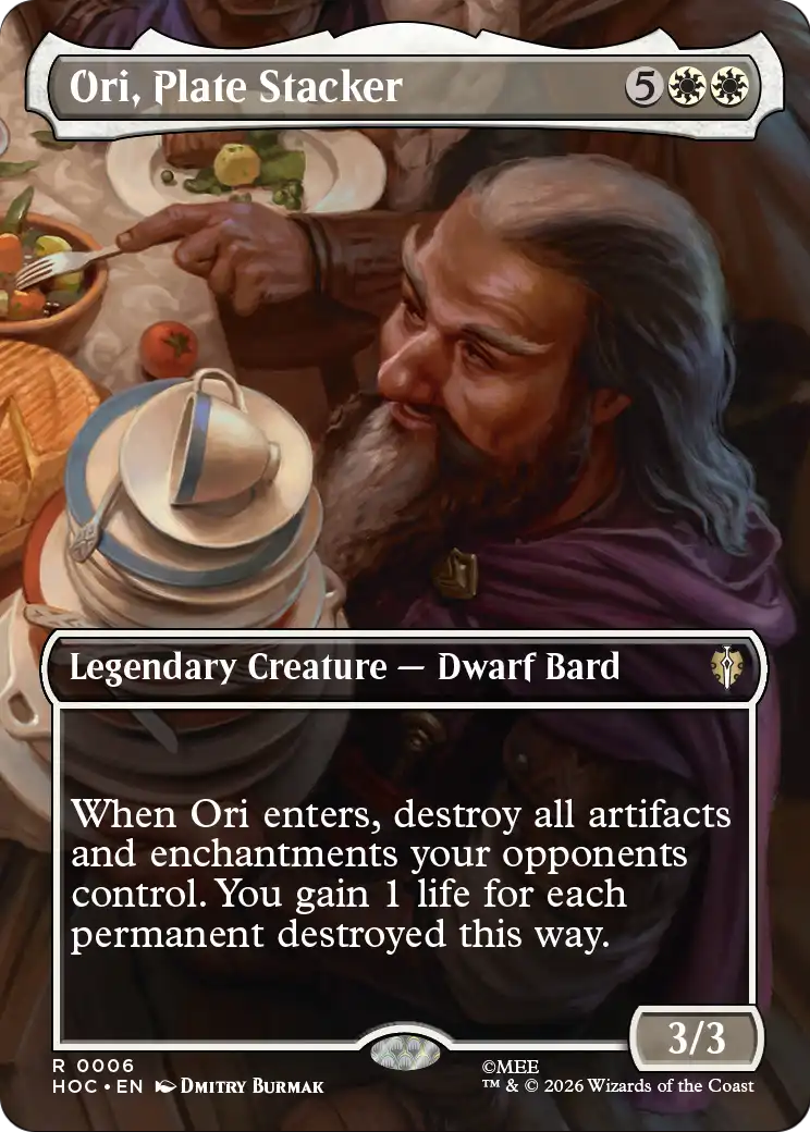 Ori, Plate Stacker (Borderless) [The Hobbit: Eternal-Legal] | Cards and Coasters CA