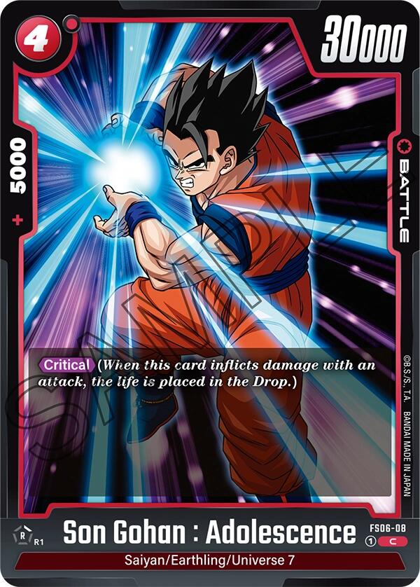 Son Gohan : Adolescence [Starter Deck: Son Goku (Mini)] | Cards and Coasters CA