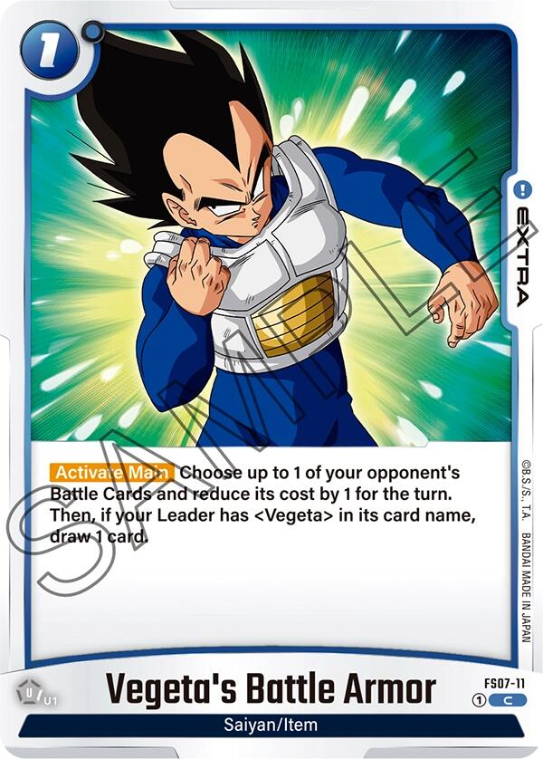 Vegeta's Battle Armor [Starter Deck: Vegeta (Mini)] | Cards and Coasters CA