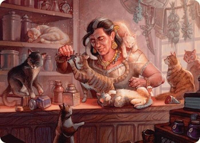 Cat Collector Art Card (1/54) [Foundations Art Series] | Cards and Coasters CA