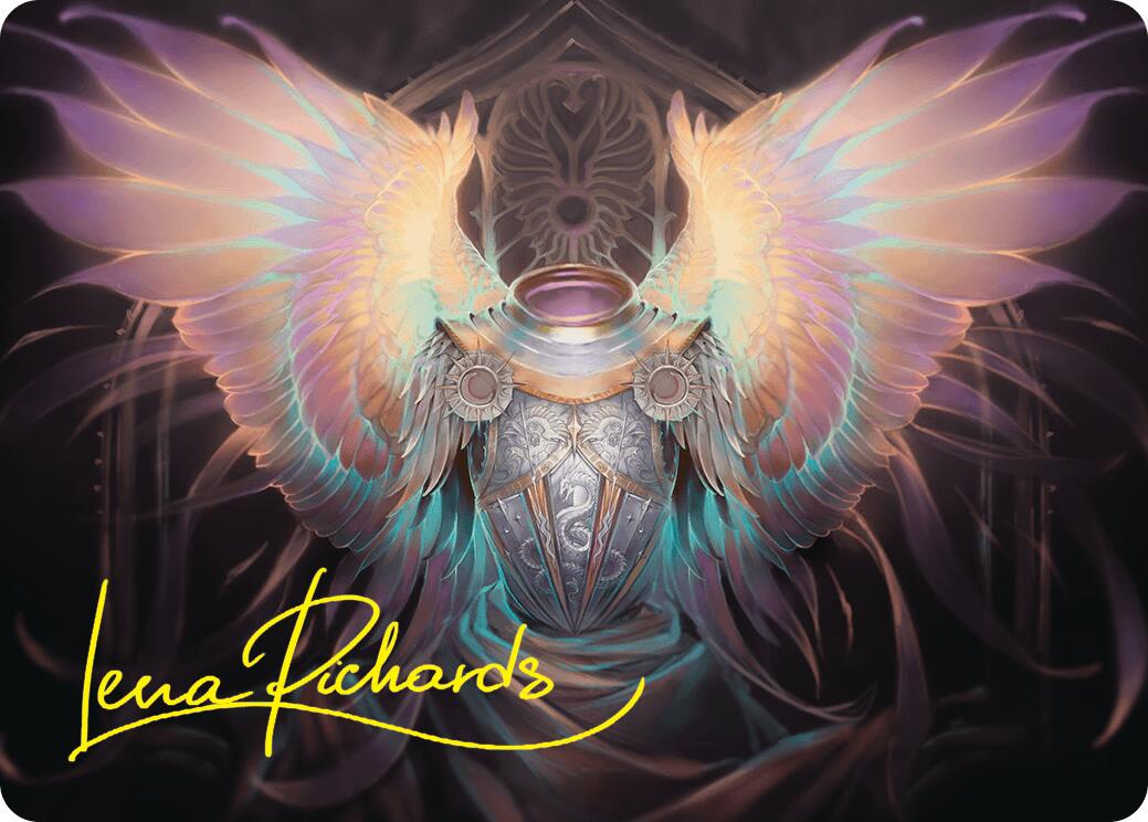 Celestial Armor Art Card (2/54) (Gold-Stamped Signature) [Foundations Art Series] | Cards and Coasters CA