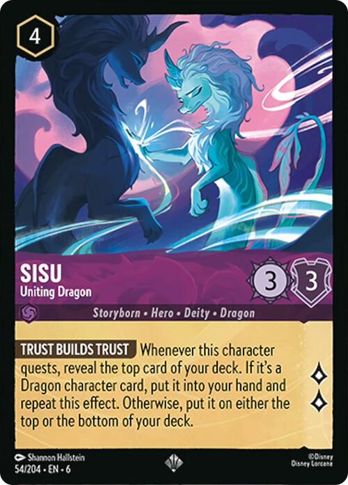 Sisu - Uniting Dragon (54/204) [Azurite Sea] | Cards and Coasters CA