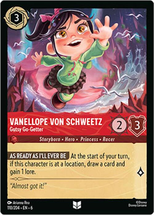 Vanellope von Schweetz - Gutsy Go-Getter (110/204) [Azurite Sea] | Cards and Coasters CA